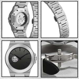 แบรนด์ที่กำหนดเองการออกแบบของคุณเองญี่ปุ่น Nh38ไพลินนาฬิกาคริสตัลอัตโนมัตินาฬิกากลสำหรับผู้ชาย - Product Image 2