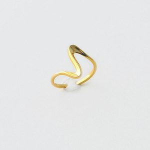 Korean Retro Personality Irregular Opening Ring Female Contracted Ring 925 Silver <strong>Arc</strong> Jump Net Red Index Finger Ring
