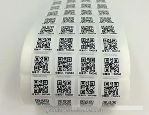 QR kod yapışkanlı etiket/QR kod etiket - Product Image 1