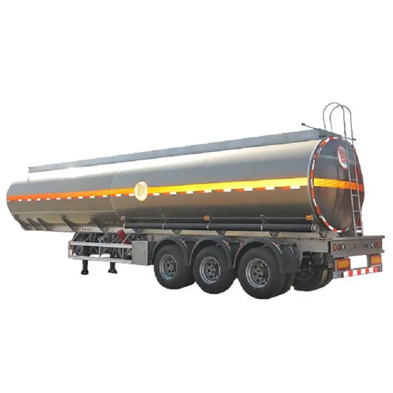 مقطورة النقل شبه الشاحنة السيارات الرئيسية ثلاثية المحاور النفط الناقل للمواد الكيميائية والسوائل التانكر مقطورة ناقلة الوقود