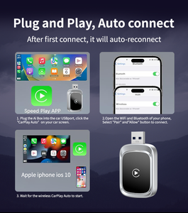 Adaptador Carplay con función de pantalla dividida Ejecute la aplicación de navegación y música juntos - Product Image 5