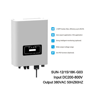 12KW 15KW三相ソーラーグリッドタイインバーター200V-800VDC入力から380VAC出力、リミッターセンサーとWifiプラグモニタリング付き - Product Image 2