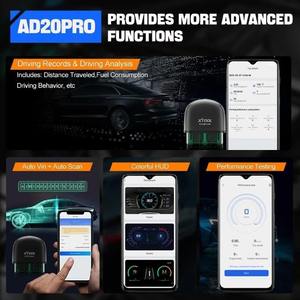 AD20 PRO più recente Scanner diagnostico sistema completo OBD2 strumento di monitoraggio di bordo olio Reset batteria Test IOS auto Android - Product Image 6