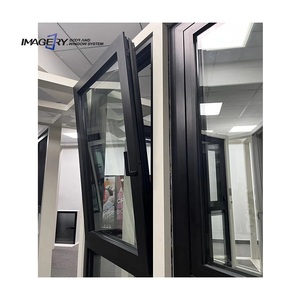 Modern Design Aluminum AlloyTilt Turn Glass Balcony <strong>Window</strong> Soundproof <strong>Window</strong> With Invisible Screen - Product Image 4