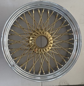 Hotselling 20 inch 80 nói chéo/thẳng ren tất cả vàng trung tâm dây bánh xe - Product Image 3