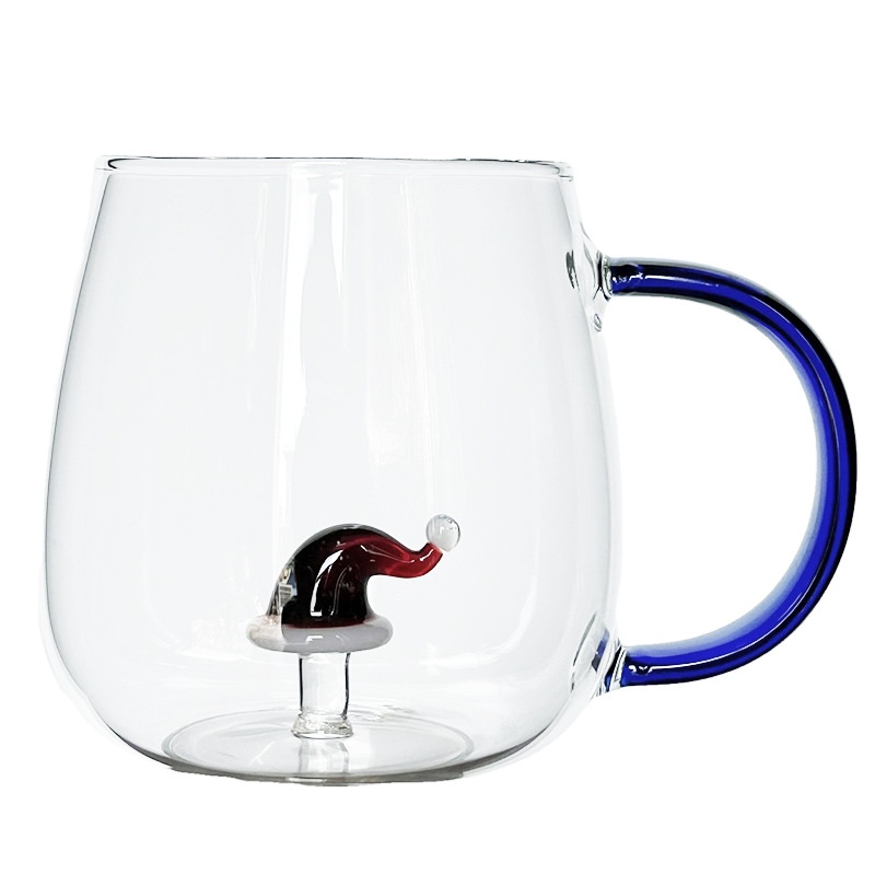 Chapeau de Père Noël Tasse en verre