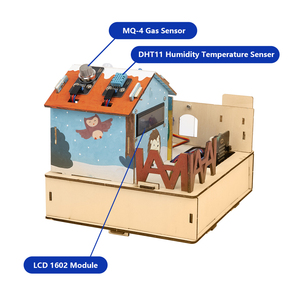 ACEBOTTラーニングキットMicrobitスマートホームオートメーションプロジェクトSTEM教育Arduino用木造住宅 - Product Image 4