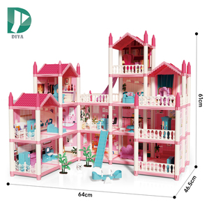 Pretend Play DIY Assembly Doll Play House Exquisite Small Furniture <strong>Create</strong> a Princess Dream House Toy <strong>Building</strong> <strong>Block</strong> for Girl
