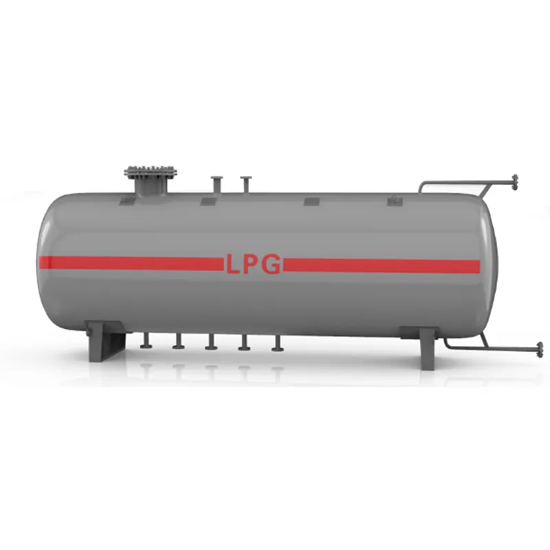 Alto volume de metro/tanque de armazenamento acima do solo Preço de Fábrica de Aço Carbono Tanque de Armazenamento de GLP 10 20 ton ton LPG posto de gasolina do tanque