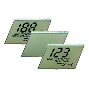 Benutzer definierte Segment-LCD-Anzeige Günstiger Preis HTN positiv 4,5-V-Segment zeigt Bildschirm LCD 7 Monochrom-Segment-LCD-Anzeige