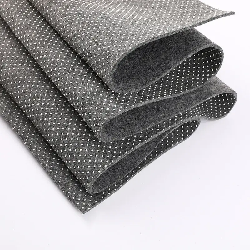 Pvc Or Silicone Dot Coated Nonslip Nonwoven Fabric Carpet Backing Anti Slip Felt Fabric