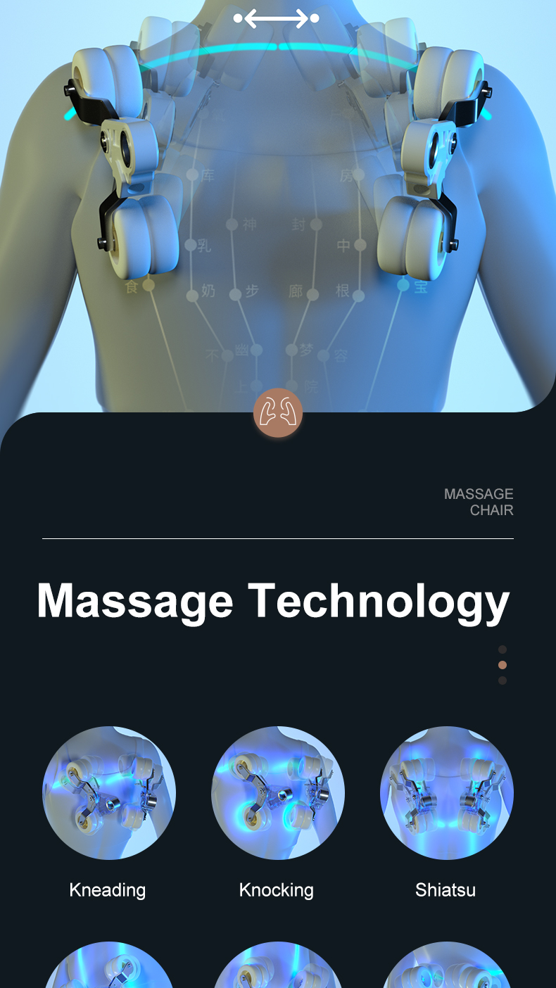 Jare V6 Luxury Automatic Shiatsu Kneading Cheap New Design Electric Zero Gravity Heated Home Body Care 4D Massage Chair
