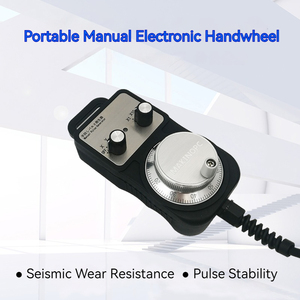 LJJ serisi CNC kontrol elektronik el çarkı <span class=keywords><strong>MPG</strong></span> 5V 100PPR Fanuc Siemens GSK PLC sistemleri için <span class=keywords><strong>LED</strong></span> göstergesi ile