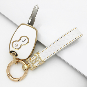 ルノークリオダシアローガンサンデロ用2ボタンカーリモートキーフォブカバーキーシェルケースプロテクター - Product Image 4