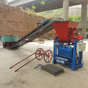 Longyu Machinery 4-35 Semi-<strong>automatic</strong> Hopper Brick Making <strong>Machine</strong> Small Non Fired Cement Brick Simple Production <strong>Line</strong> - Product Image 3