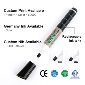 Gxin G-202020 trocken abwisch barer Whiteboard-Marker stabil große Produktions kapazität Öl basiertes Bullet (rund)/Meißelfeder-Markierungsstift-Set - Product Image 4