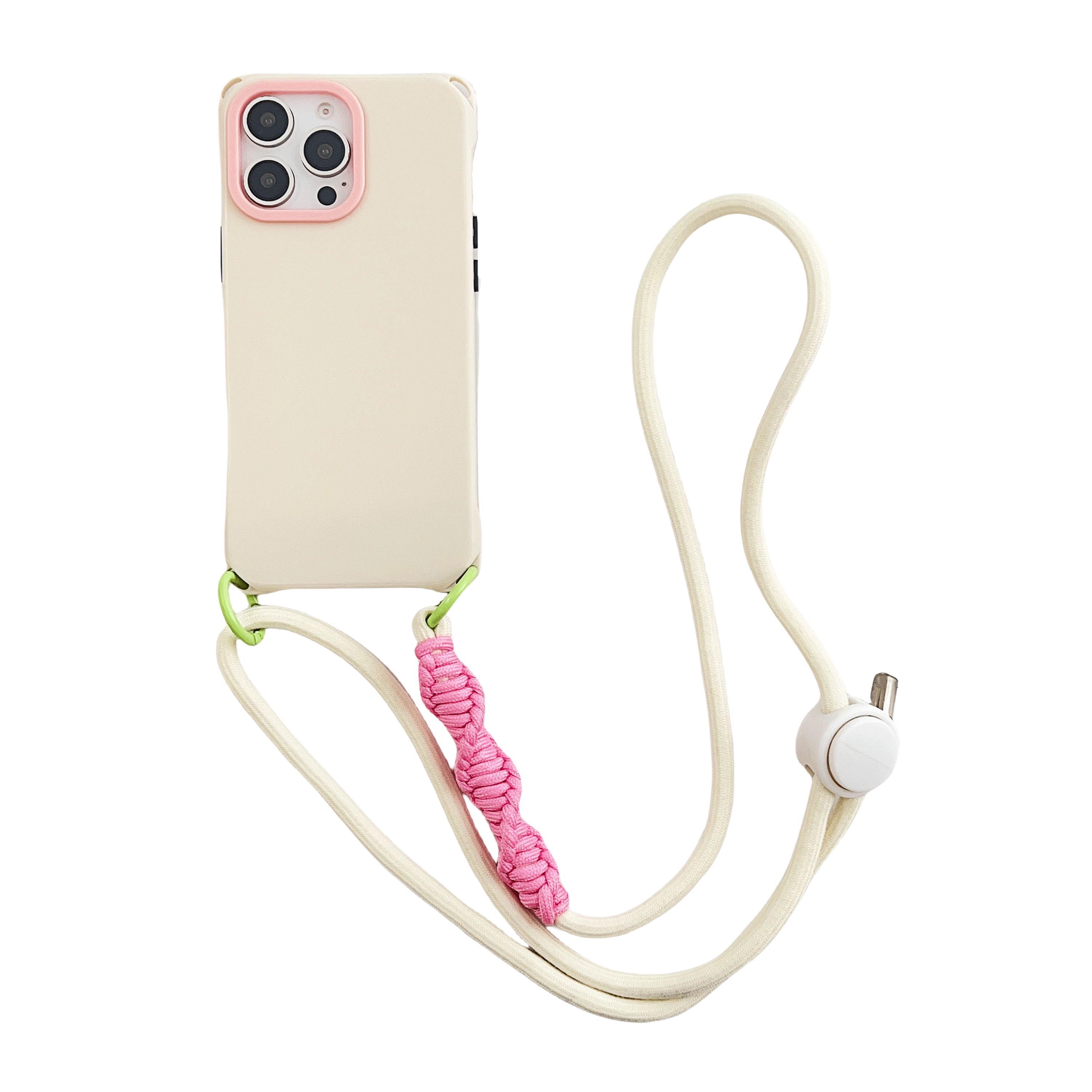 White phone case + lanyard