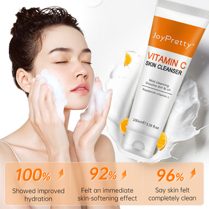 Private Label Vitamine C Gezichts Schuimende Reiniger Gezicht Wassen Acne Verwijderen Hydraterende Whitening Gezicht Wassen - Product Image 3