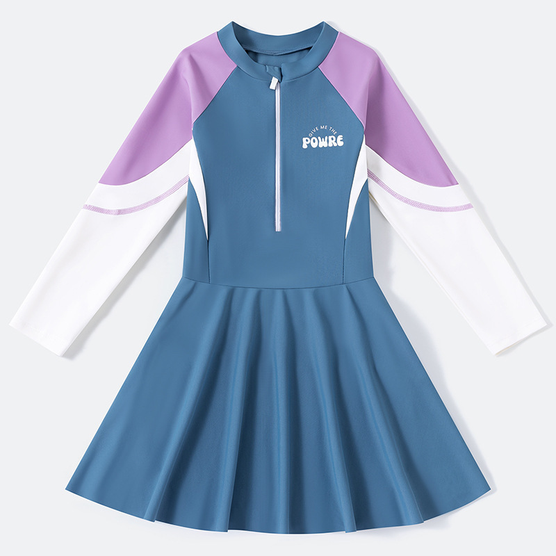 Bleu (sous-vêtements intégrés assortis)
