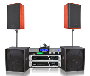Juego de altavoces de sistema de sonido individual de 900W de fábrica OEM de 12 pulgadas con audio profesional con micrófono para puesta en escena - Product Image 1