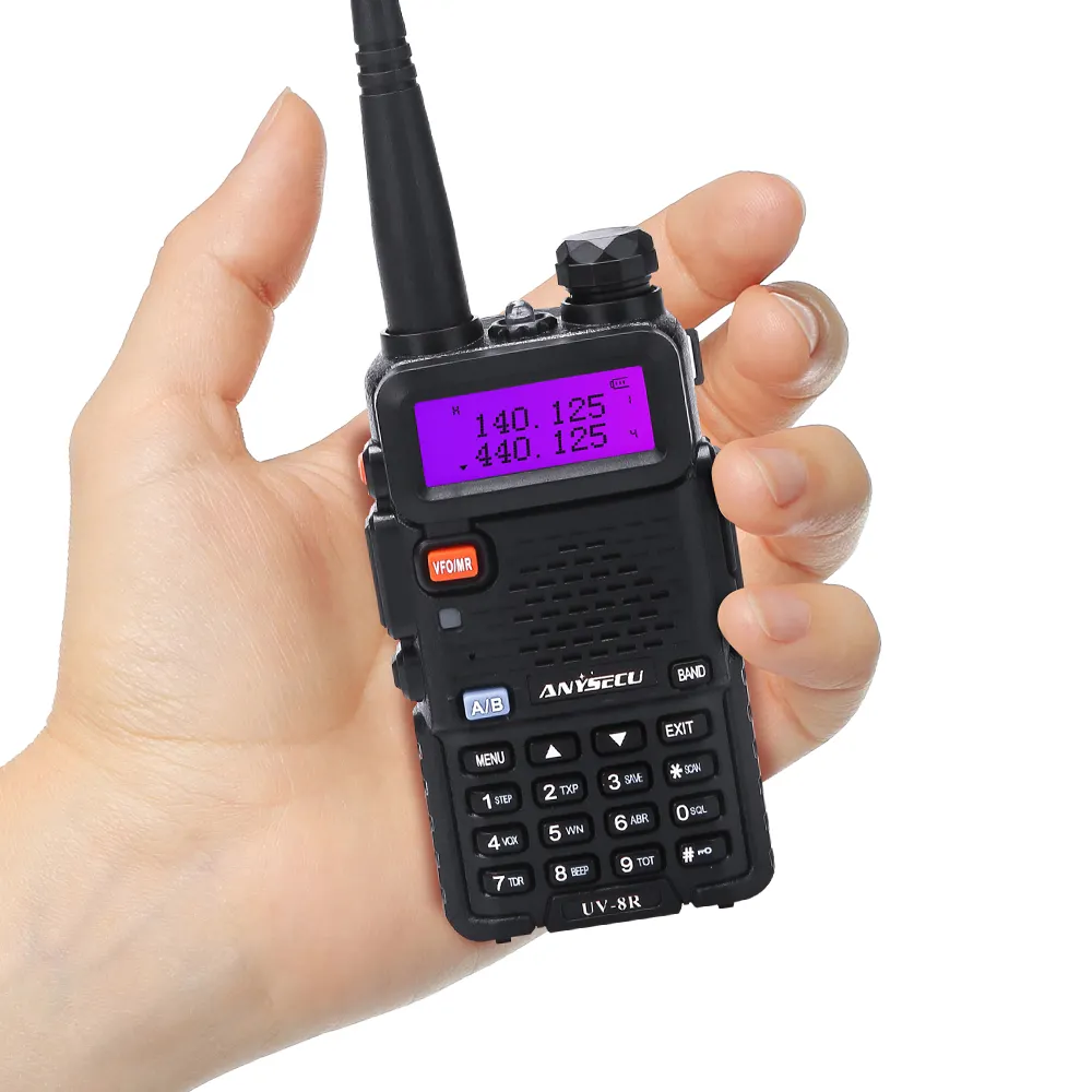 Walkie + talkie baofeng 8w UV-5R uhf, banda dupla, dois canais, interfone