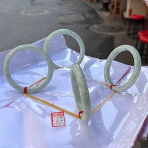 กำไลข้อมือหยกแท้สีเขียวเข้มกำไลหยกธรรมชาติสำหรับเป็นของขวัญสำหรับผู้หญิง - Product Image 4