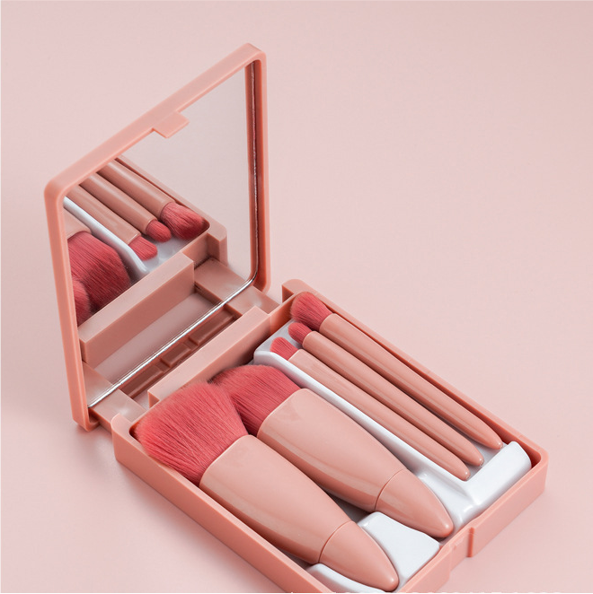makeup brushes set-brown