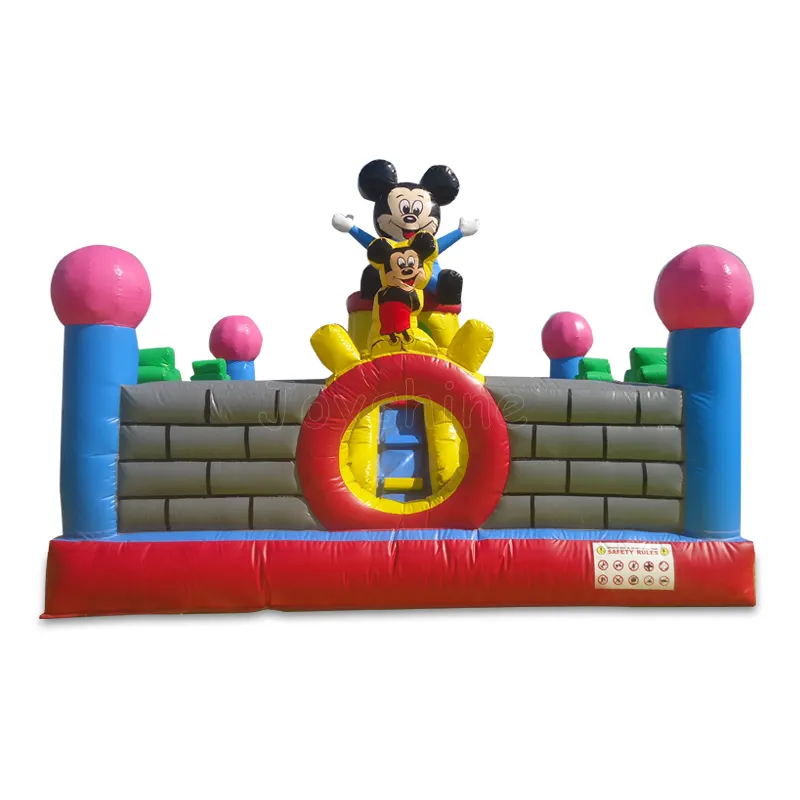 Cheap Cartoon Mouse Bouncy Jumping Castle Playground Commercial Kids Children Outdoor inflatable amusement park products