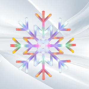 <strong>LED</strong> Outdoor Waterproof Christmas <strong>Snowflake</strong> Lights for Holiday Decorations IP65 220V for Tree Hotel &amp; Mall Lighting - Product Image 1