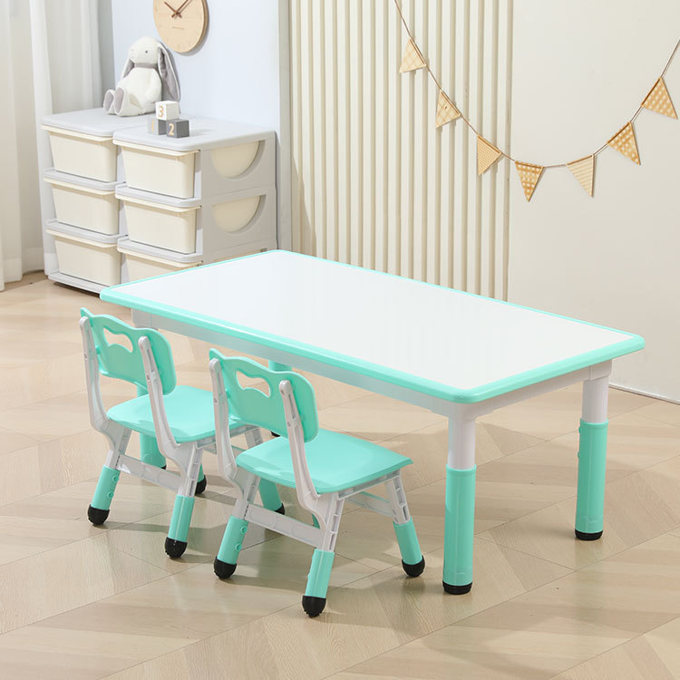 White surface-mint green