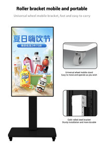 32 42 43 55インチ<span class=keywords><strong>Foor</strong></span> Standing 4K LCDスマートTVスクリーンAndroidデジタルメニューボード