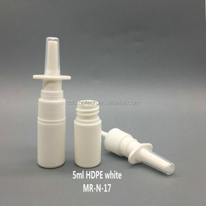 5ml 10ml 15ml 20ml 30ml HDPE katı beyaz boş plastik burun Tanners sprey Mini burun sprey şişe ile 18/410 ince sis püskürtücü - Product Image 5
