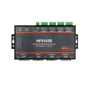 High Flying HF5142B 4 Ports Serieller Netzwerks erver FreeRTOS-Gerät RS232/RS485/RS422 zu Ethernet-Konverter TCP IP Telnet Modbus