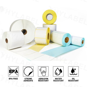 Custom Waterproof 4x2 Inch Direct Thermal Label Adhesive Paper Waybill <strong>Sticker</strong> 4x2 Shipping Thermal Barcode Label <strong>Sticker</strong> - Product Image 5