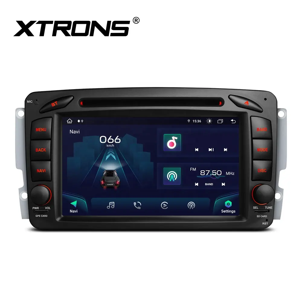 XTRONS 7 "Touch Screen Android 13 Car Stereo per Mercedes Benz W203 W168 W209 W463 CarPlay Screen Android Auto navigazione GPS