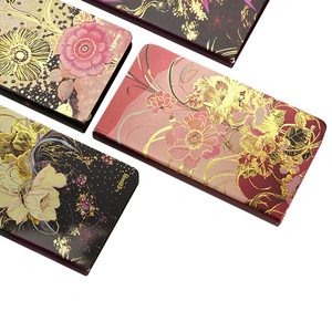 Kraft Libretas Luxury Debossed <strong>Embossed</strong> logo Carve <strong>Pattern</strong> Gold Foild Stamping Jourbal <strong>Notebook</strong> with Gold Edge - Product Image 5