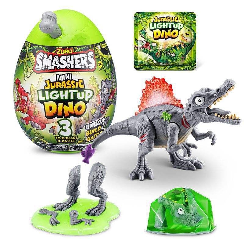 Trois générations de petits spinosaurus lumineux