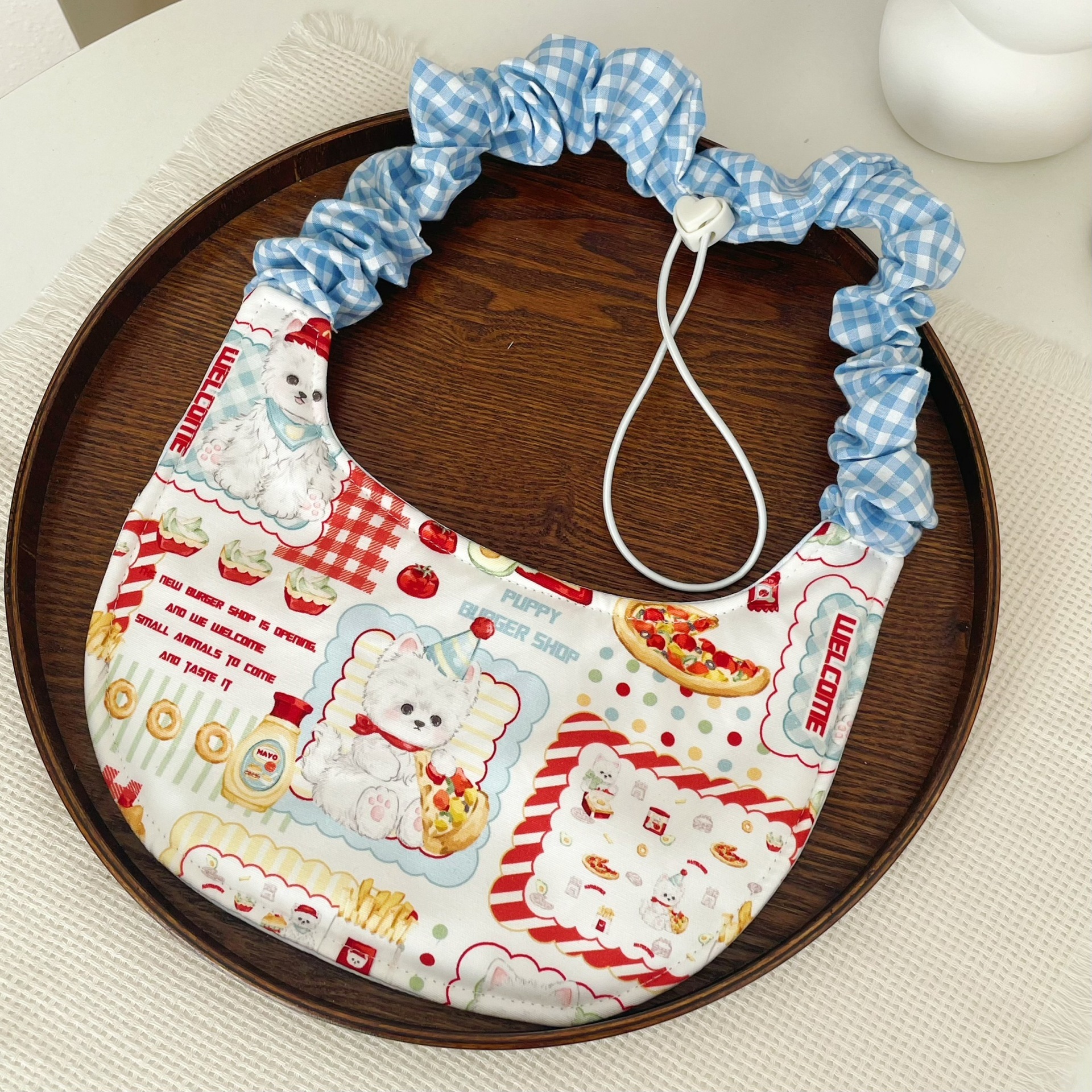 Thickened bib pizza little bear