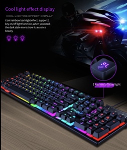 Standard USB Wired Mechanical <strong>Keyboard</strong> Covers English Layout for Computer Pc <strong>Desktop</strong> Gaming T20 RGB <strong>Keyboard</strong> - Product Image 5