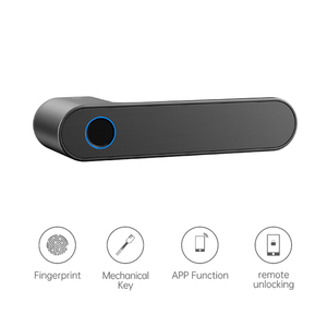 Acil pil gücü 5V tipi C otomatik Biom dijital anahtarsız giriş Wi-Fi Tuya akıllı kapı kilitleri için ahşap kapı - Product Image 4