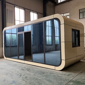 高品质简约风格小屋苹果使用模块化夹心板集装箱房屋，用于帐篷设置 - Product Image 4