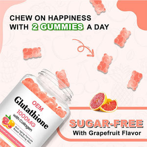 OEM Private Label Vegane Haut aufhellung Aufhellung und Anti-Aging Antioxidans Ergänzung Halal Pure L-Glutathion Gummies - Product Image 2