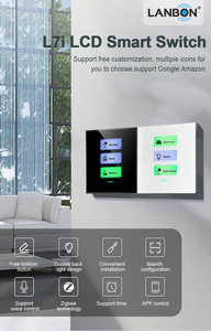家用工厂价格WiFi & Zigbee 1/2/3组智能墙壁开关，带智能家居图雅智能生活LANBON L7i系列标签 - Product Image 4