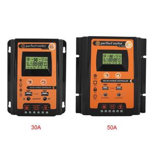 12V/24v pannello solare regolatore regolatore di carica solare Controller con doppio Display LCD USB regolatore carica solare pwm