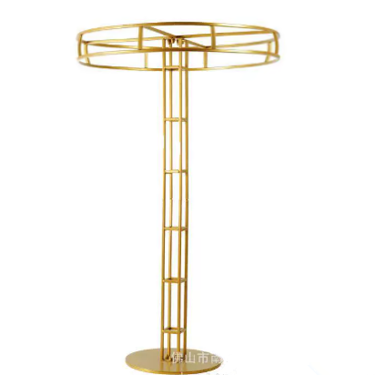 Soporte dorado (4 pies de altura, círculo superior de 80 cm)