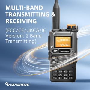 UV-K5 di aggiornamento UV-K6 Quansheng (8) interfono 5W Air Band Radio Tyep C ricarica UHF VHF Scrambler NOAA frequenza Wireless