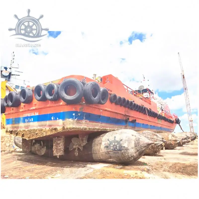 Chiatta Docking Houseboat Docking Gonfiabile di Gomma Nave di Lancio Marine Airbag