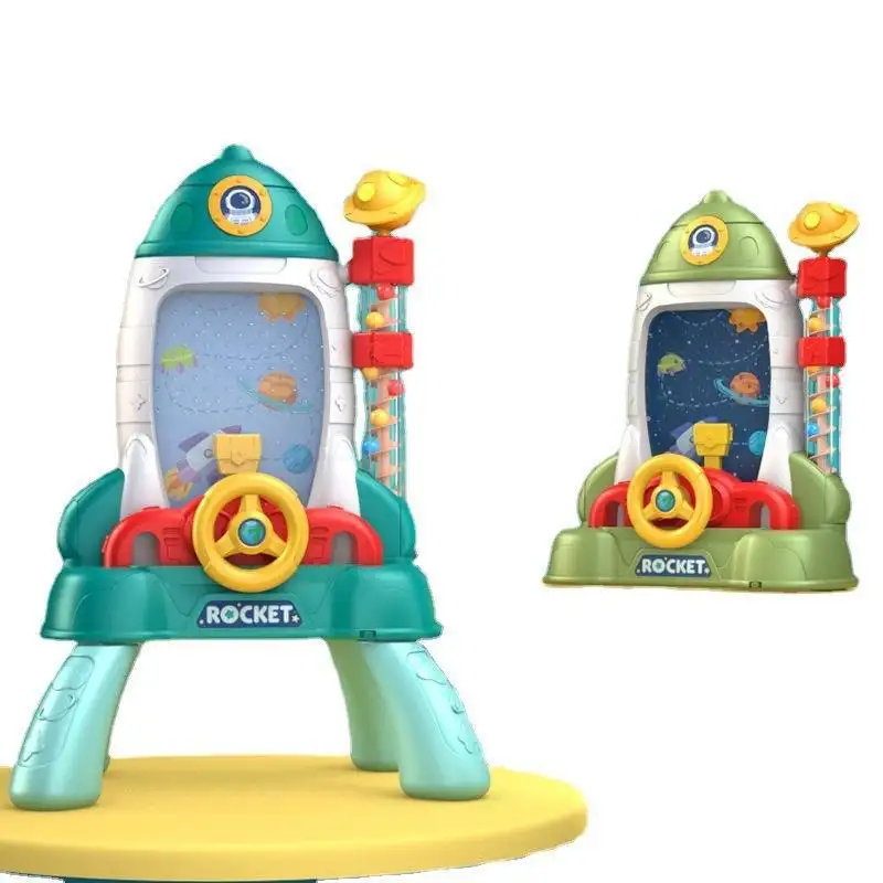 HY Spielzeug Zubehör Kinder-Rocket-Castle Pickup-Puzzle-Spielmaschine fester Ball