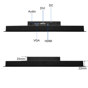 17 Inch HD <strong>TFT</strong> Industrial <strong>LCD</strong> <strong>Monitor</strong> 1280*1024 LED Backlit MI VGA AV <strong>BNC</strong> USB <strong>Input</strong> OEM ODM Metal Case Non-Touch Screen Desktop - Product Image 2