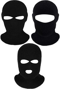 Masker Ski Wajah Penuh 2 Lubang Kustom Topi Musim Dingin Tudung Balaclava Beanie Topi Taktis - Product Image 2